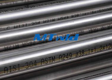 열교환기 스테인리스는 Papermarking를 위한 배관 ASTM A270/A249를 용접했습니다